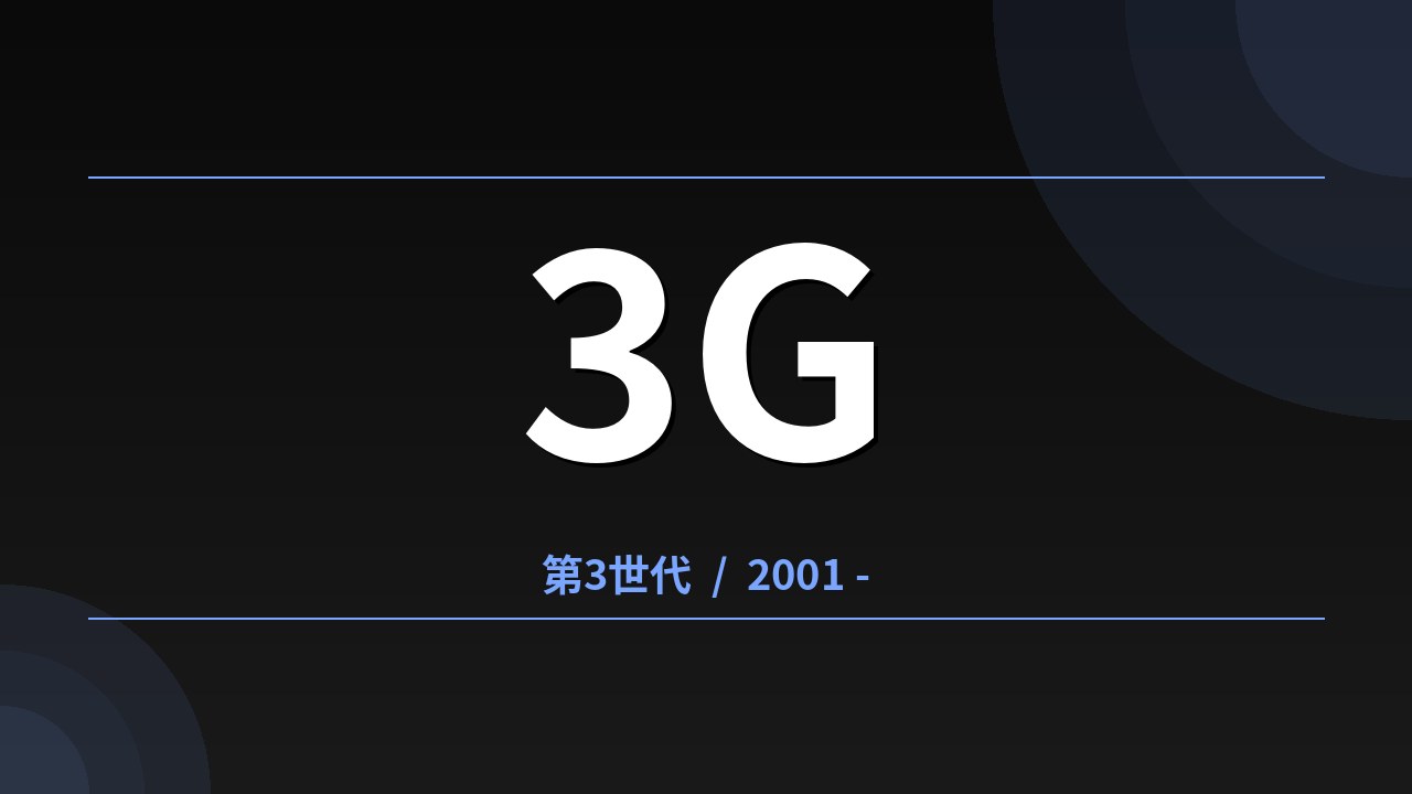 3Gの登場と特徴